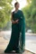 Elegant Dark Green Mulmul Cotton Saree